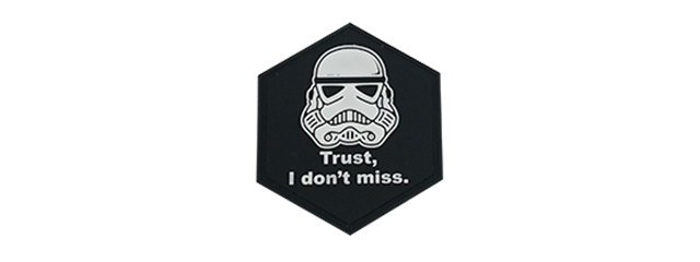 Hexagon PVC Patch "Trust, I Don't Miss"