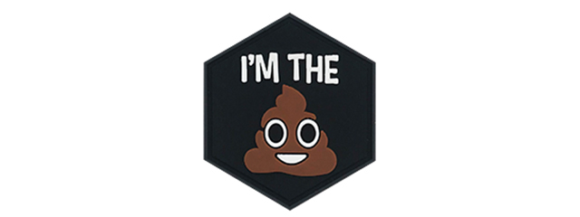 Hexagon PVC Patch "I'm The Shit"