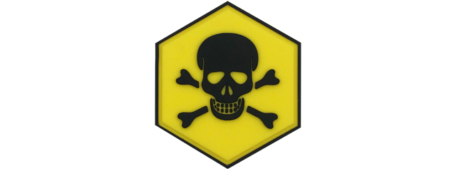 Hexagon PVC Patch Landmine Warning