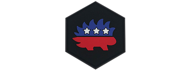 Hexagon PVC Patch Libertarian Party