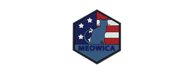 Hexagon PVC Patch "Meowica"