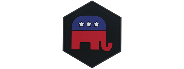 Hexagon PVC Patch Republican Party