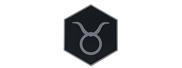 Hexagon PVC Patch Zodiac Sign Taurus Symbol