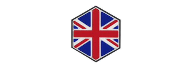 Hexagon PVC Patch United Kingdom Flag