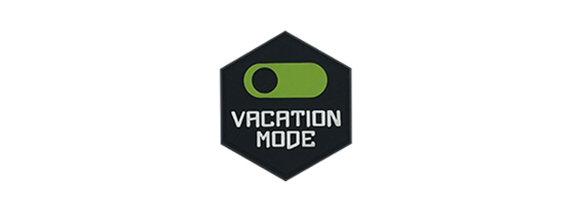 Hexagon PVC Patch Vacation Mode On