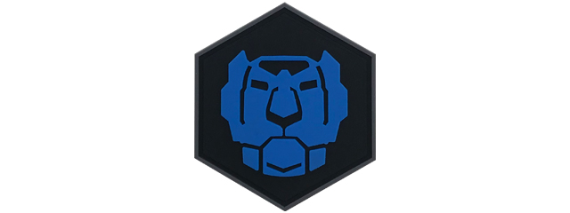 Hexagon PVC Patch Vultron Blue Lion