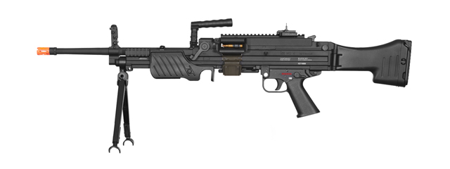 Elite Force H&K Licensed MG4 Airsoft AEG Light Machine Gun (Color: Black)