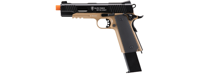 Elite Force 1911 Tac Legacy Edition Gas Blowback Airsoft Pistol (Color: Black / Dark Earth)