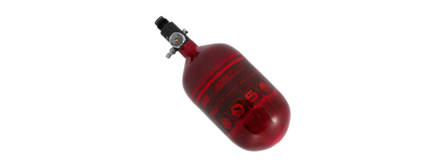 HK Army Aerolite Carbon Fiber Tank 68Ci / 4500 PSI (Color: Red)