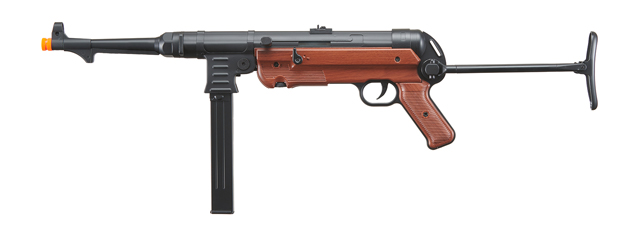 UK Arms M40P WWII Full Metal Machine Pistol AEG (Color: Black & Imitation Wood)