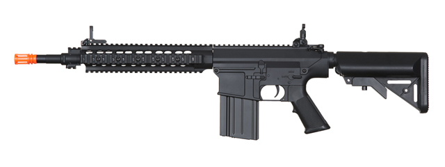 Atlas Custom Works Full Size SR25-K Precision Airsoft AEG Rifle (Color: Black)