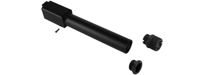 Laylax 2 Way Fixed Non-Recoiling Outer Barrel for Umarex Glock 17 Gen 4 (Color: Black)