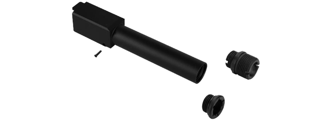 Laylax 2 Way Fixed Non-Recoiling Outer Barrel for Umarex Glock 19X Gen 5 (Color: Black)