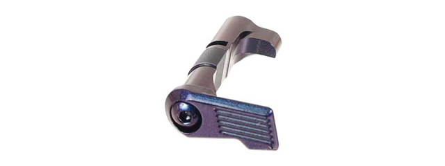 Laylax Zanshin Custom Magazine Catch for Hi-Capa GBB Airsoft Pistols (Color: Murasaki Purple)