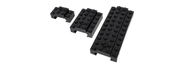 Laylax Block Picatinny Rail Cover Set (Color: Black)