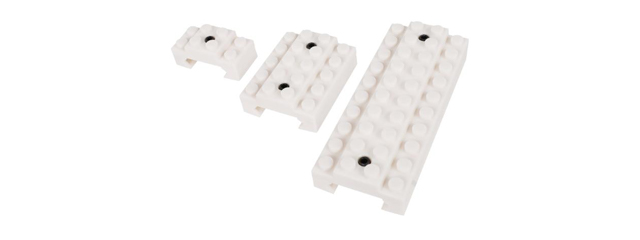 Laylax Block Picatinny Rail Cover Set (Color: White)