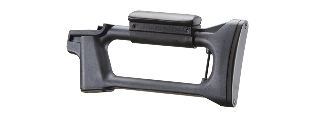 LCT Airsoft SVD Polymer Fixed Stock with Cheek Rest (Color: Black)