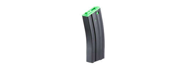 Lancer Tactical Metal Gen 2 300 Round High Capacity Airsoft Magazine for M4/M16 (Color: Black & Green)