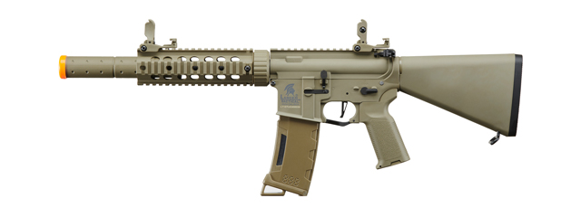 Lancer Tactical Gen 3 Nylon Polymer M4 SD Airsoft AEG Rifle w/ Stubby Stock (Color: Tan)