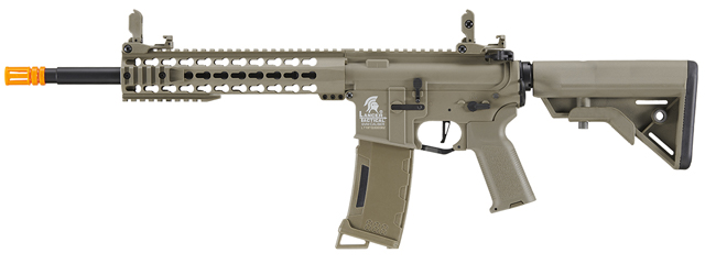 Lancer Tactical Gen 3 10" Keymod Airsoft M4 Carbine AEG Rifle (Color: Tan)