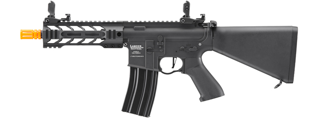 Lancer Tactical Proline 7" M-LOK Battle Hawk Airsoft AEG w/ Stubby Stock (Color: Black)