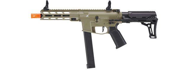 Lancer Tactical Gen 2 9mm Battle X CQB Carbine Airsoft AEG (Color: Tan)