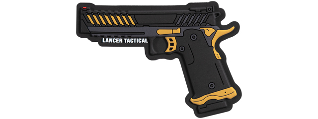 Lancer Tactical Knightshade PVC Patch (Color: Black / Yellow)