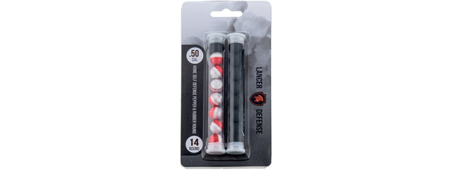 Lancer Defense .50 Cal Pepper Ball and Rubber Ball Pack (7 Rounds of Each)