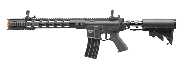 Lancer Tactical Full Metal Legion HPA M4 SPR Interceptor Airsoft Rifle w/ Stock Mounted Tank (Color: Black) - "Semi-Auto Only"