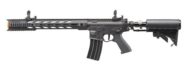 Lancer Tactical Full Metal Legion HPA M4 SPR Interceptor Airsoft Rifle w/ Stock Mounted Tank (Color: Black) - "Semi-Auto Only"