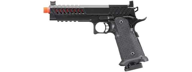 Lancer Tactical Knightshade Hi-Capa Gas Blowback Airsoft Pistol w/ Red Dot Mount (Color: Red)