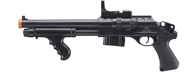 UK Arms Spring M0681A Spring Powered Pump Action Shotgun w/ Red Dot Sight and Flashlight (Color: Black)