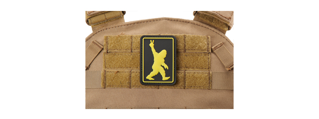 "Oh Yeah, Big Foot" PVC Morale Patch (Color: Black)