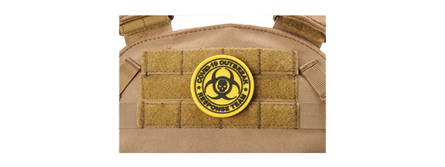 Covid-19 Outbreak Response Team PVC Patch (Color: Yellow)