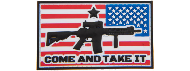 Reverse US Flag "Come and Take It" PVC Patch