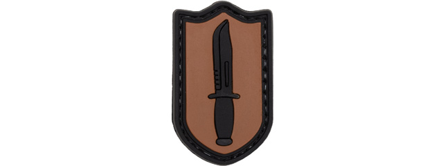 Dagger PVC Patch (Color: Brown)