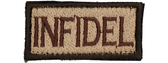 Infidel Embroidered Patch (Color: Tan)