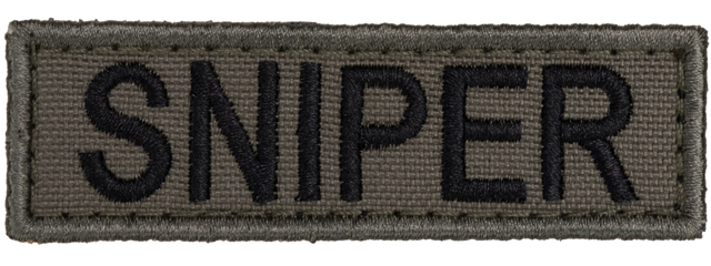 Sniper Embroidered Patch (Color: OD Green)