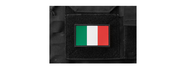 Italy Flag PVC Morale Patch - Click Image to Close