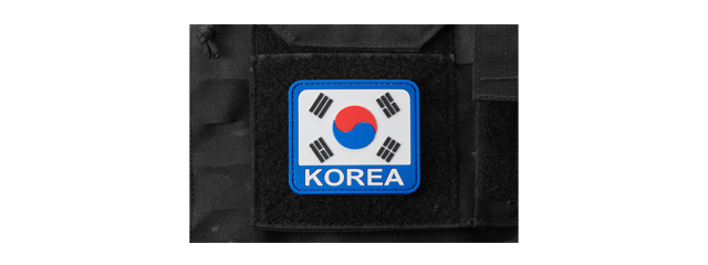 Korean Flag with Korean Text PVC Morale Patch