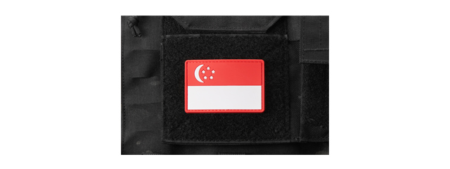 Singapore Flag PVC Morale Patch