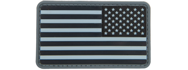 US Flag Reverse PVC Patch (Color: Navy)