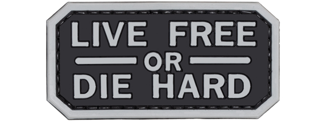 "Live Free or Die Hard" PVC Patch (Color: Black)