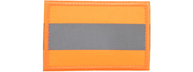 Reflective Orange Background Patch (Color: Orange)