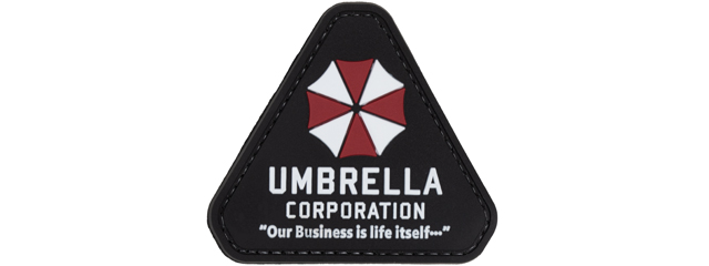 Resident Evil Umbrella Corporation "Our Business is Life Itself" PVC Patch (Color: Black and Red)