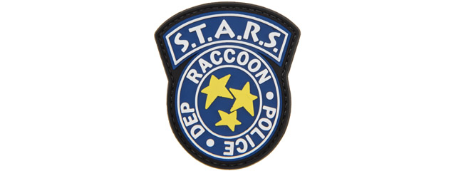 STARS Racoon Police Dep PVC Patch (Color: Blue)