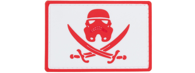 Star Wars Stormtrooper with Swords PVC Patch (Color: Red)