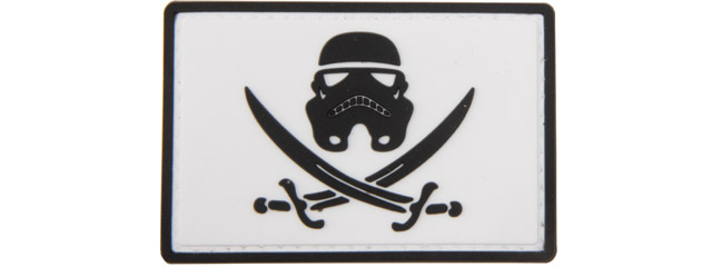 Star Wars Stormtrooper with Swords PVC Patch (Color: White)