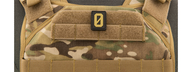 Number 0 PVC Patch (Color: Tan)