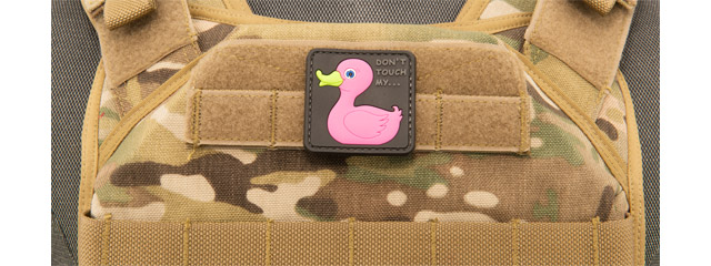Tactical Rubber Duck PVC Patch (Color: Pink)